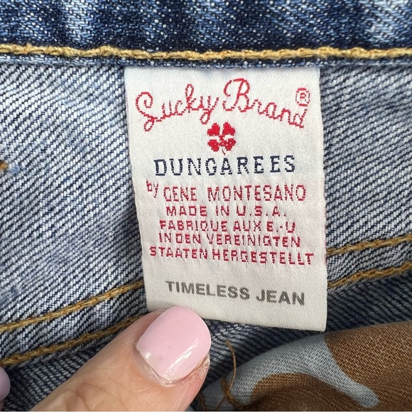 Lucky Brand Dungarees Timeless Jeans Men’s Waist Size 33 Medium Light Wash - Picture 10 of 14